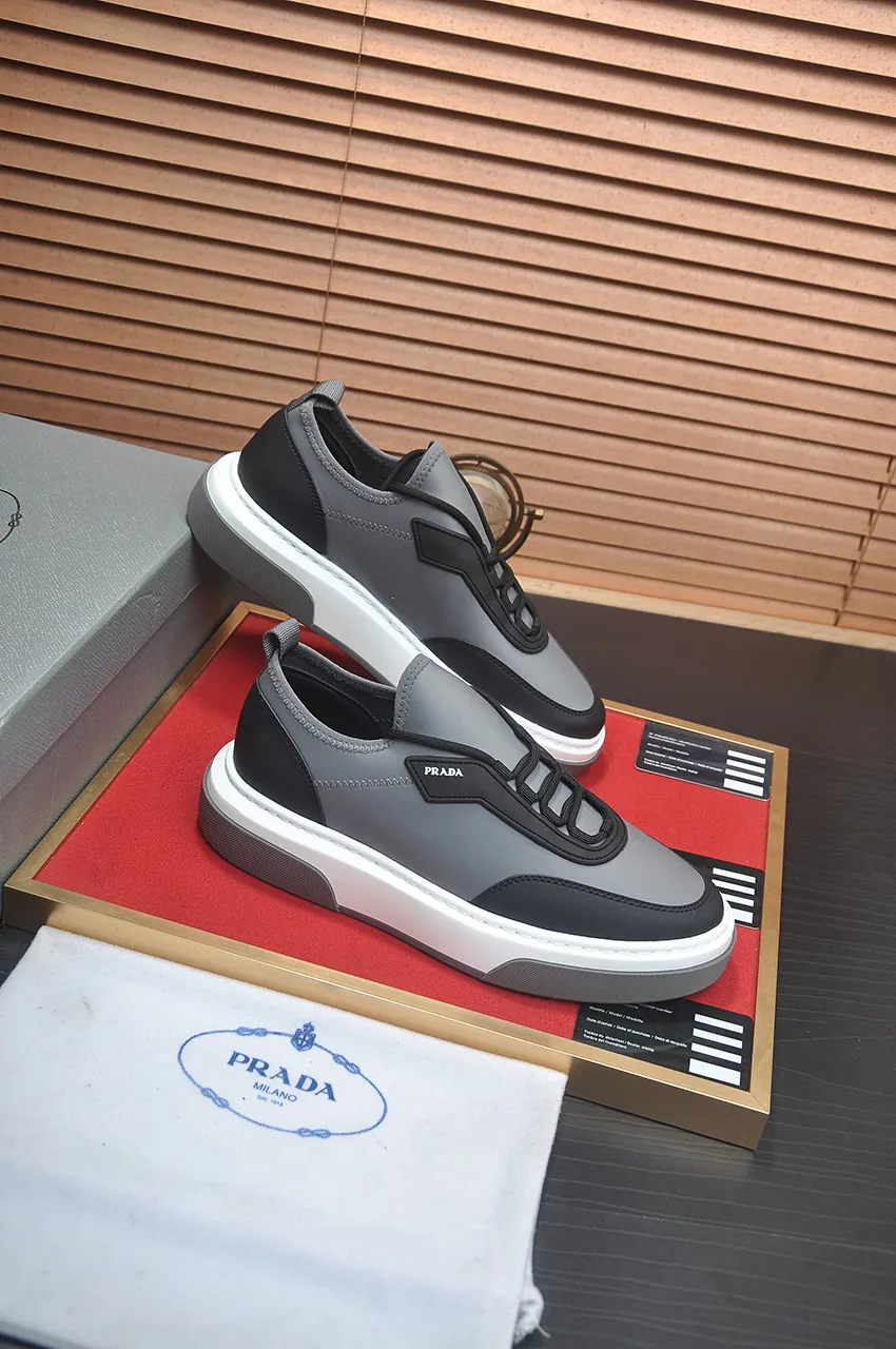 Men's shoes 💰580💶【PRADA】Top original, new season, high quality original goods, top imported calfskin with original imported glue, imported cowhide inside with original cowhide feet, original outsole! Quality guaranteed! Code 38-45 (45 customized)